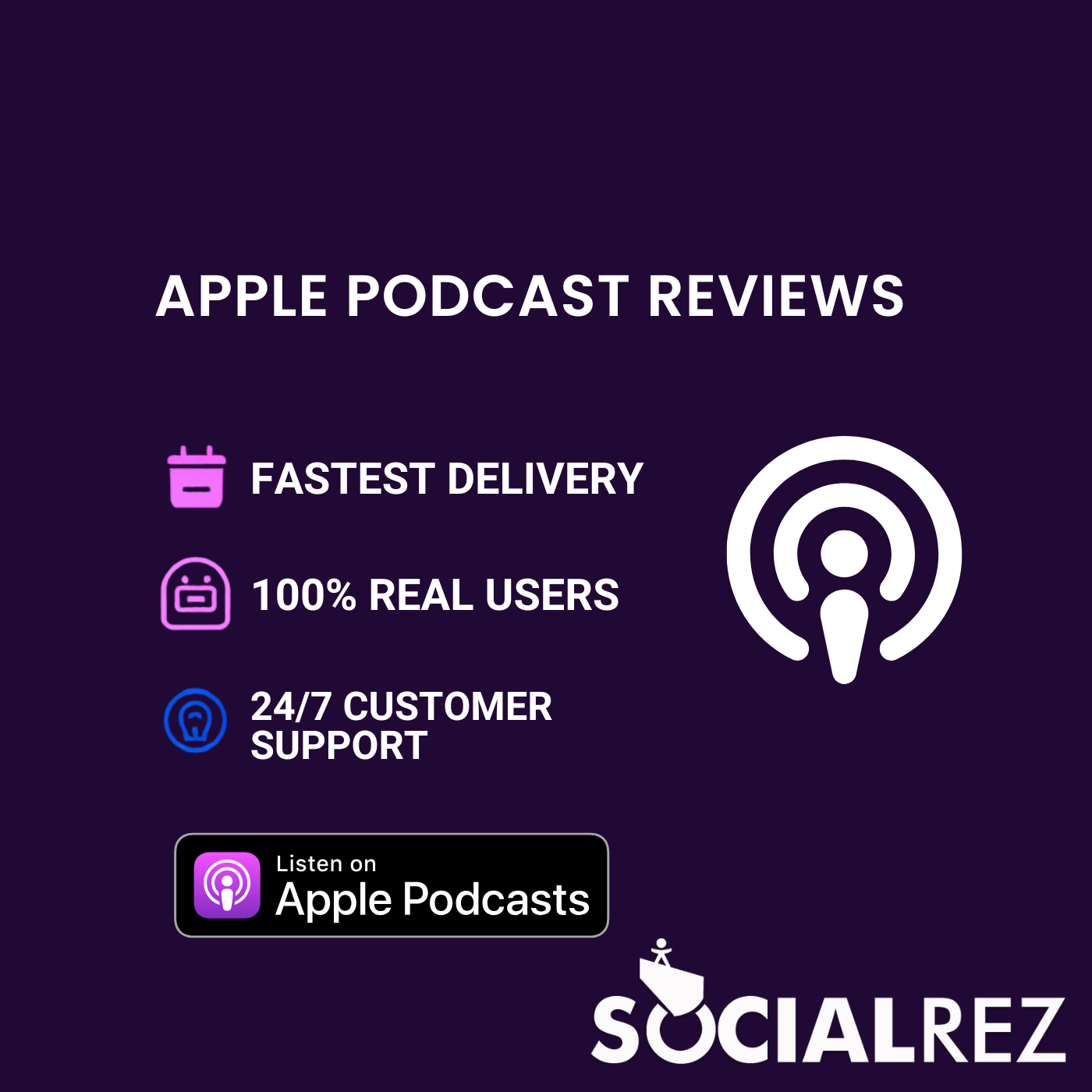 Buy Apple Podcast Reviews