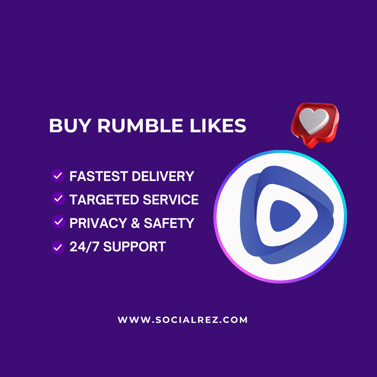 Buy Rumble Likes