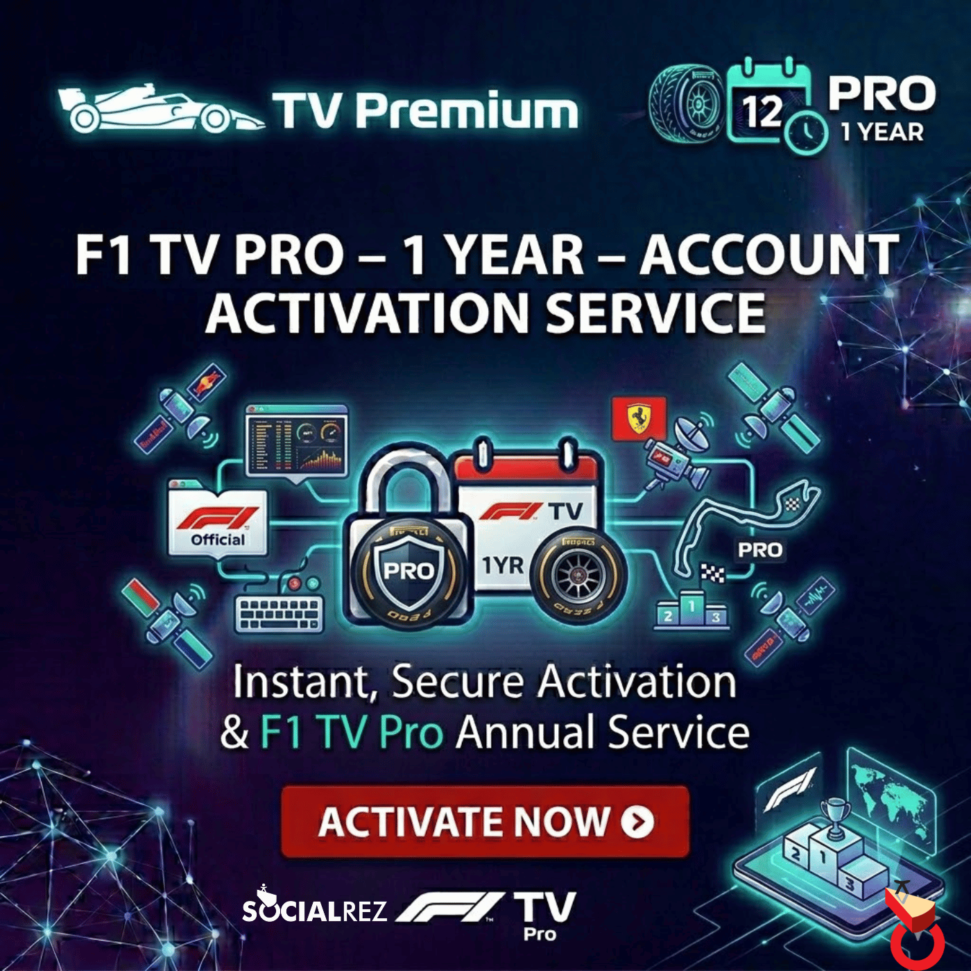 F1 TV Pro Premium Account Activation