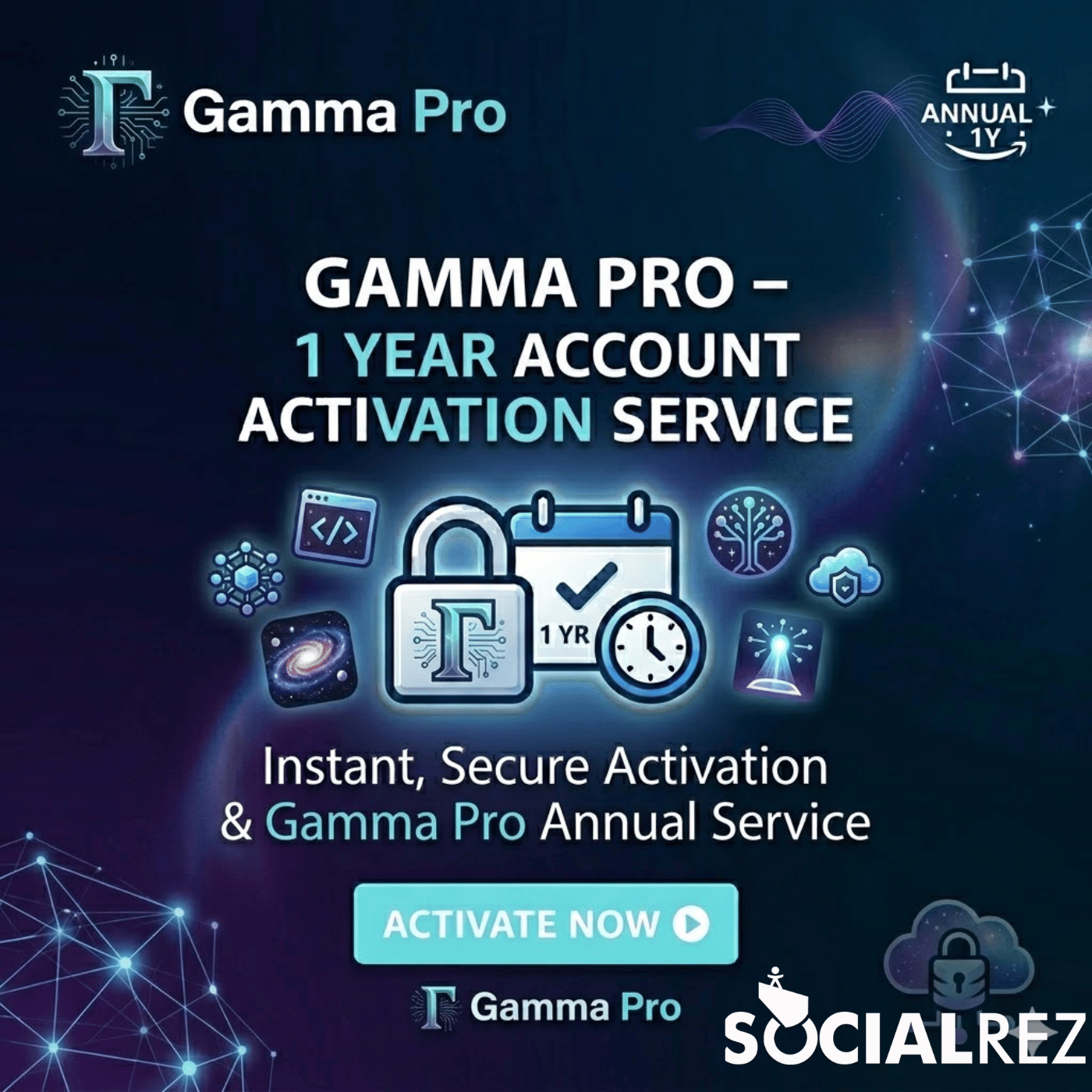 Gamma Pro 1 Year Account Activation Service