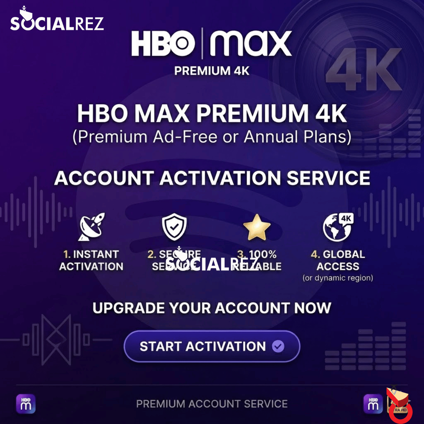 HBO Max Premium Account Activation Service