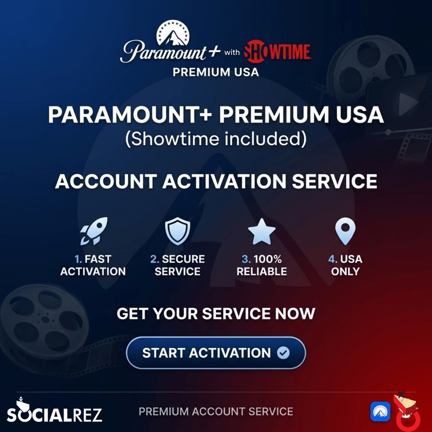 Paramount+ Premium USA Account Activation Service
