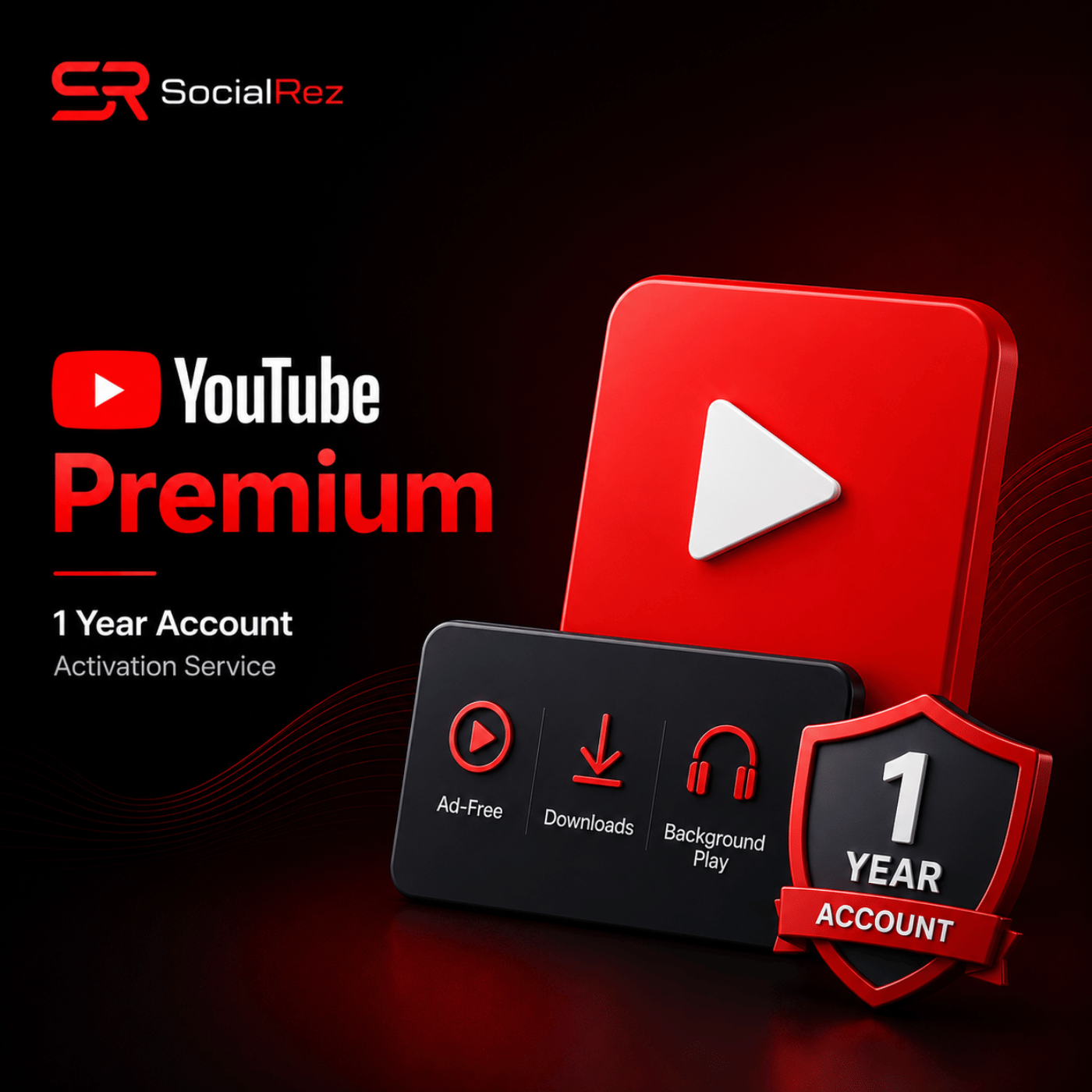 YouTube Premium 1 Year Account