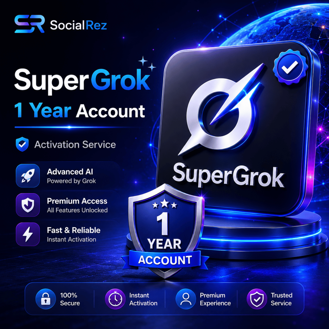 SuperGrok 1 Year Account