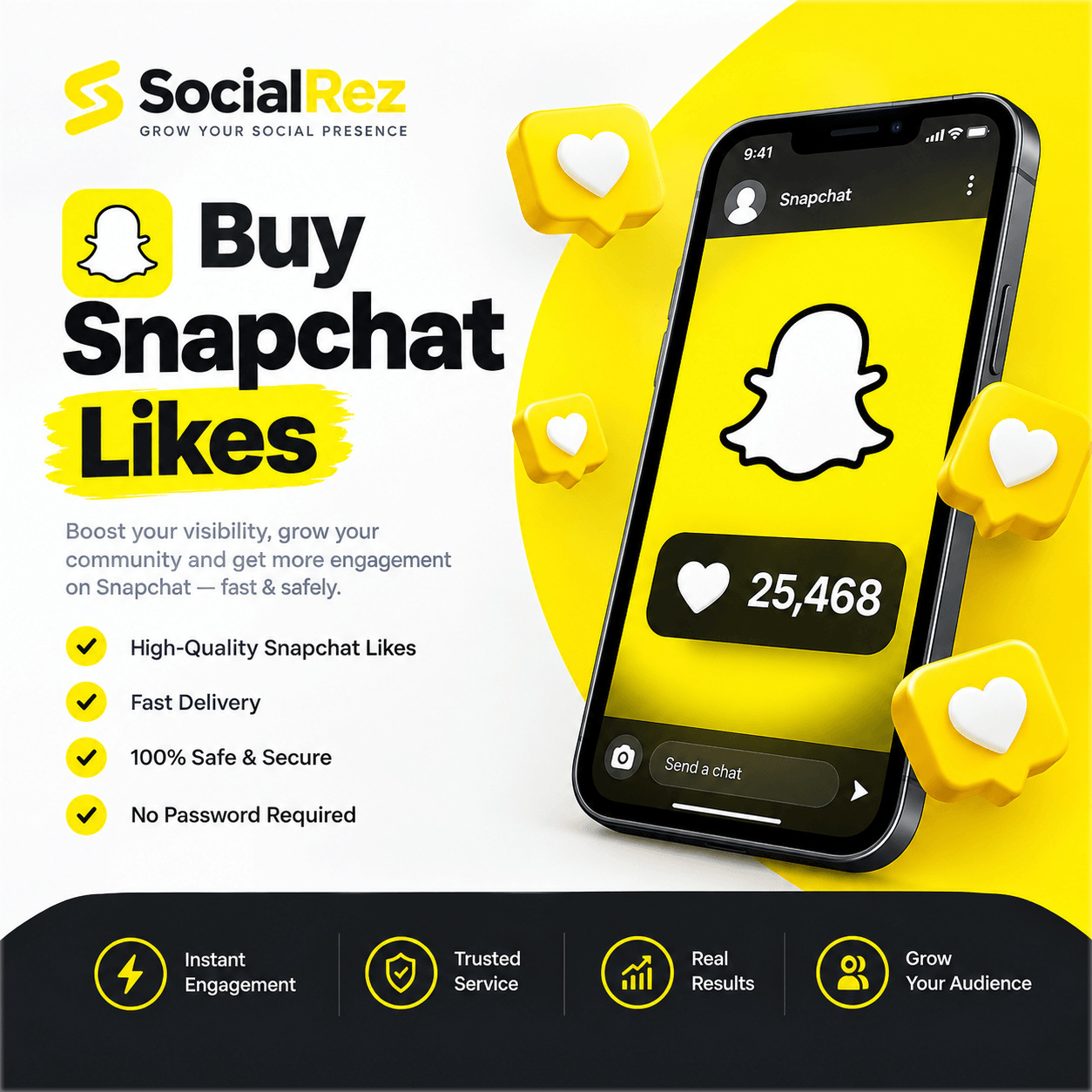 Buy Snapchat Likes - SocialRez